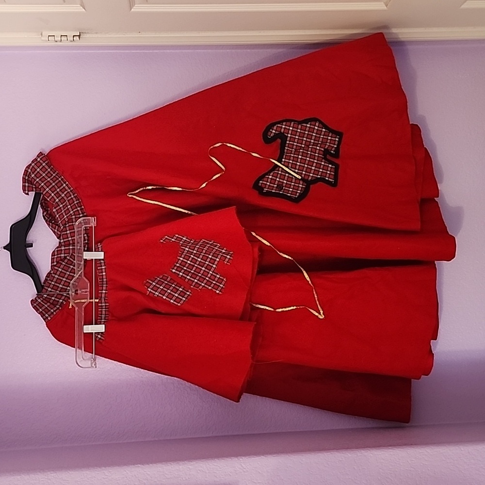 Handmade 50's Mother/Daughter Matching Poodle Skirts Costume